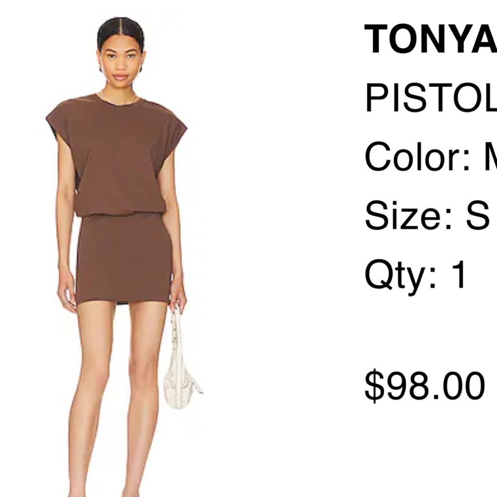 Pistola Tonya mini dress- mushroom